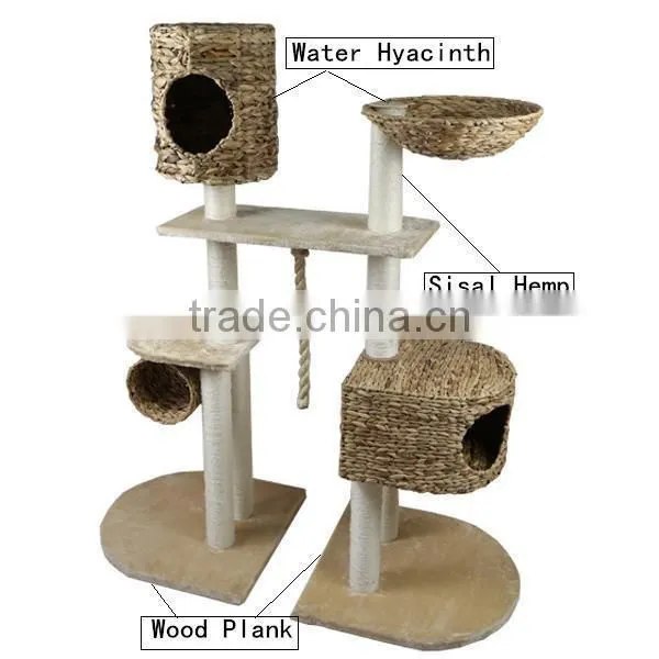 S&D Funny style Water hyacinth cat accessories cat toy house for cats