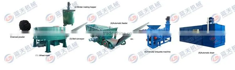 bbq shisha charcoal briquette extruder machine coal powder shaping machine