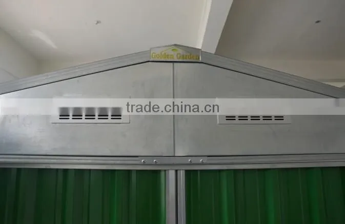 made in China high-quality Apex sliding door flat pack garden sheds