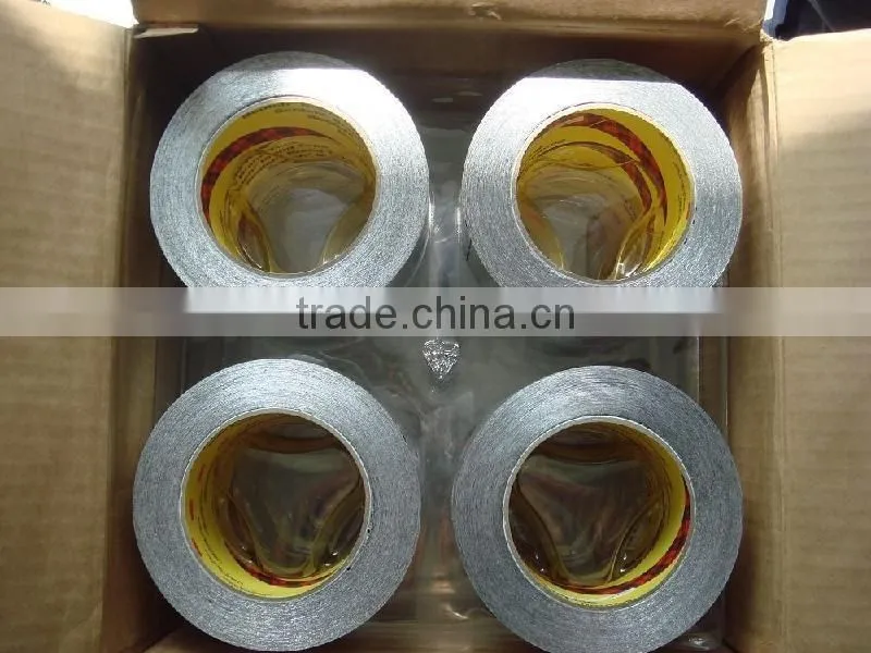 High adhesive silver foil scrim kraft tape