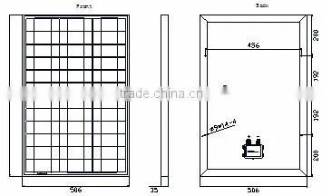 45W poly silicon solar panel With ISO ,TUV,CE