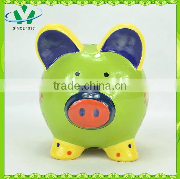 2015 wholesale ceramic piggy banks for kids