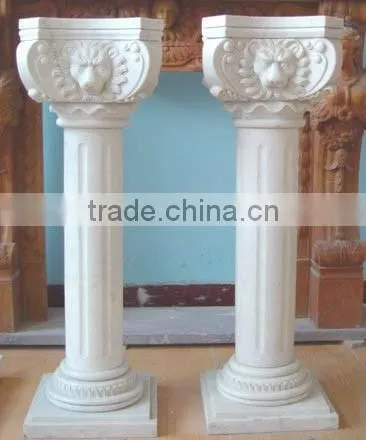High qulity white marble roman decorative column,marble pillar
