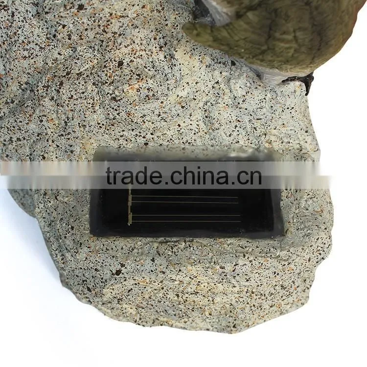 Artificial solar powered garden ornaments