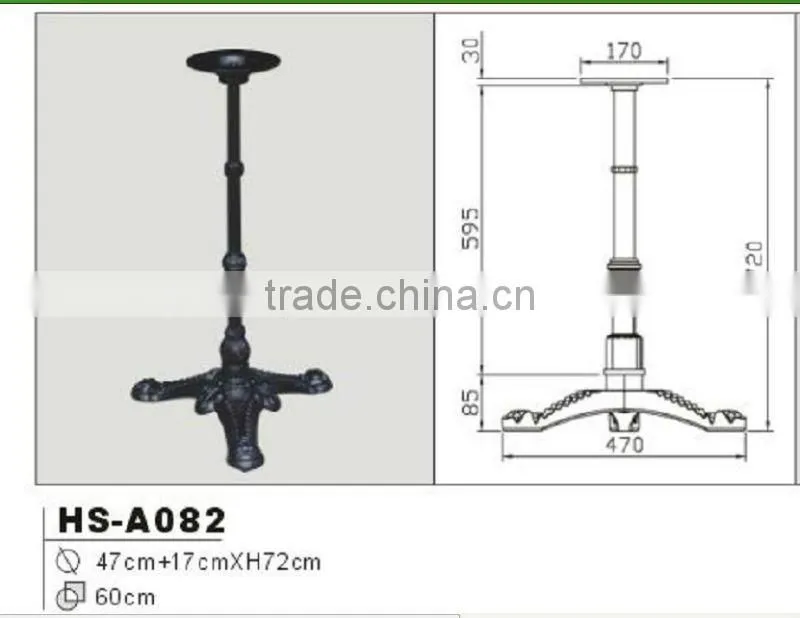 indoor antique cast iron table leg for sale
