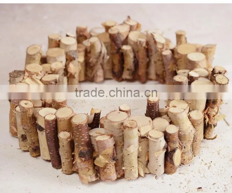 Birch Logs Wreath