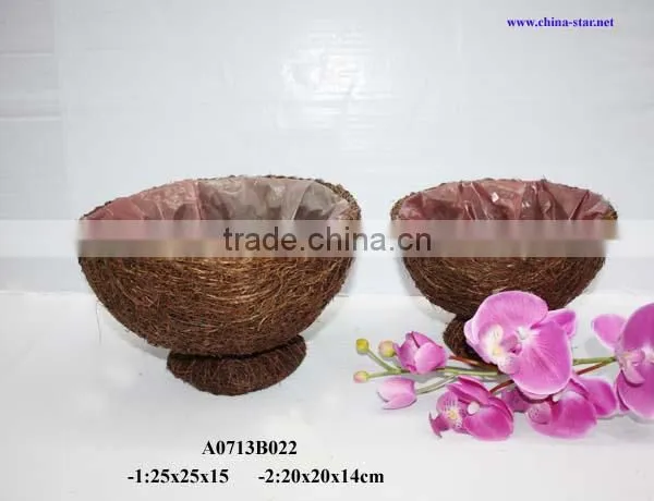 rattan flower bouquet holder