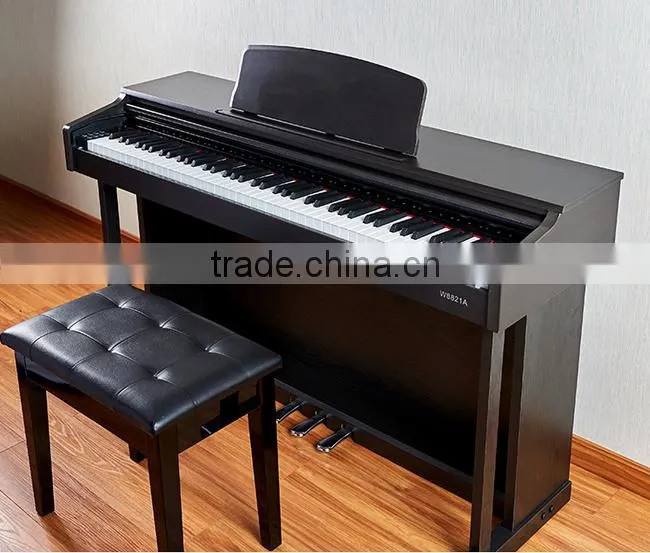 88 touch response keys three pedal digital piano w/ bench