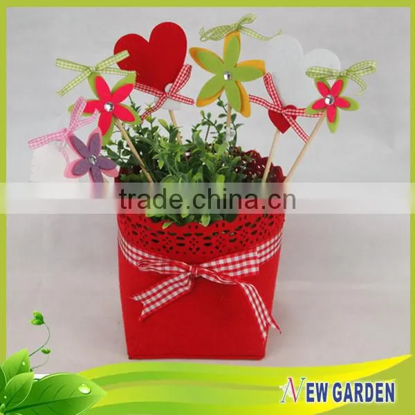 Custom High Quality Natural Decorative Wooden Stick For Flower pot