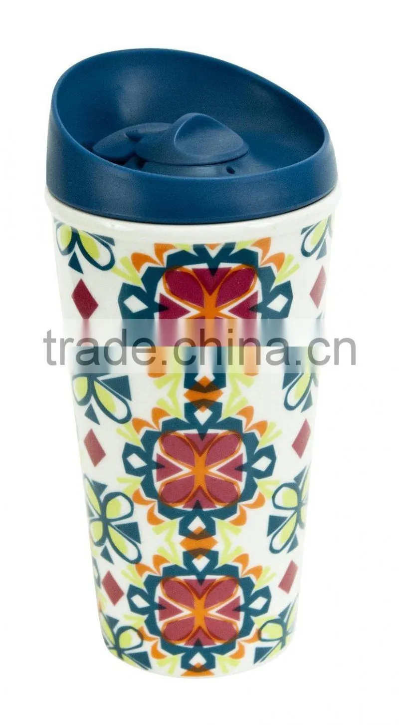 Travel Mug With Plastic Cap FDA Passed