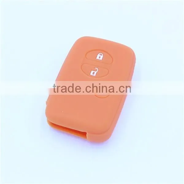 for Toyota Land Cruiser Prado(2010) Camry Highlander Prado Silicone 3 Buttons Car Remote Fob Shell Key Holder Case Skin Cover