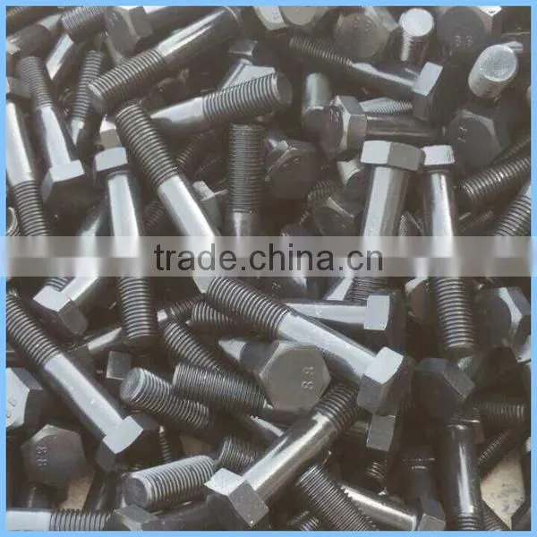 8.8 Grade Black and Galvanized DIN933 Hex Bolt & Nut