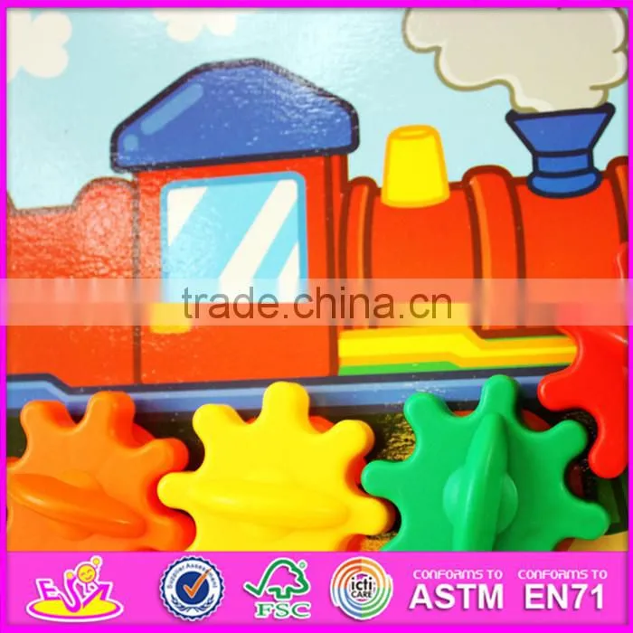 2016 new design cartoon wooden baby toy W01B030