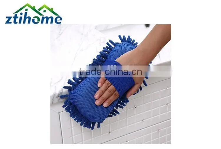 Car Wax Sponge Wash Gloss Microfiber Cleaning Pad