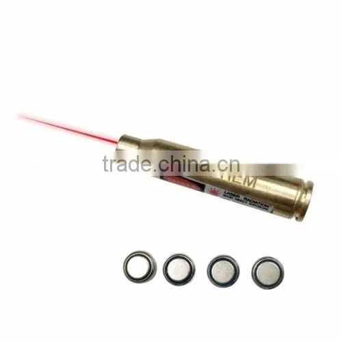 Hunting 223 REM Laser Bore Sight Red Dot Cartridge Bore Sighter