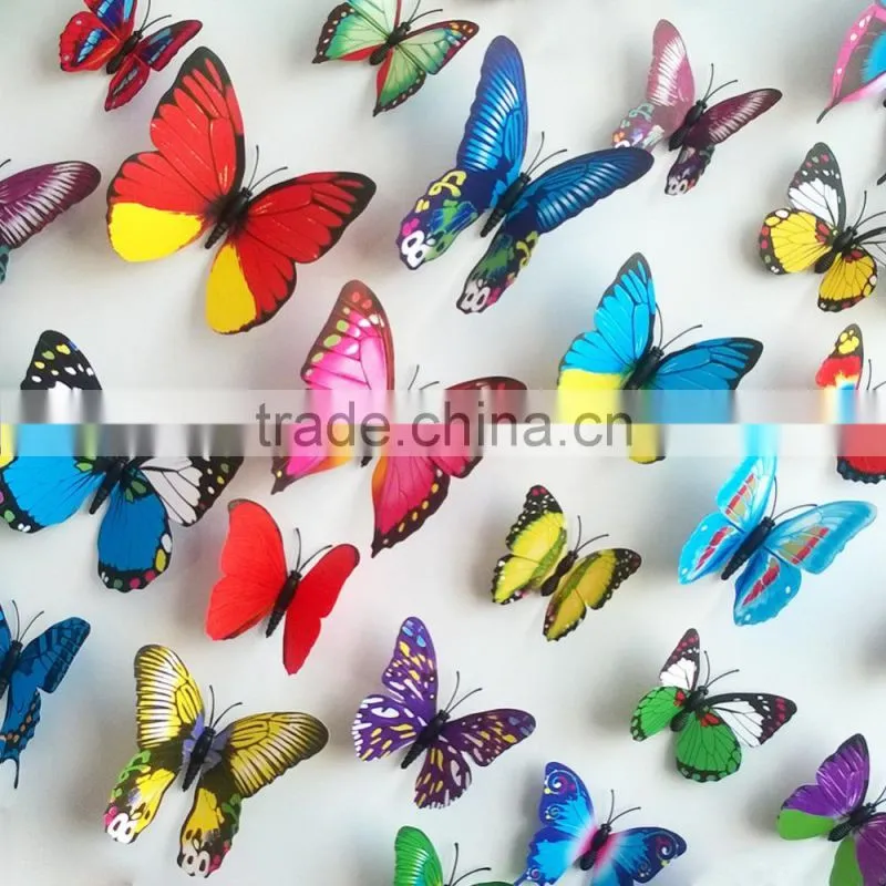 Butterfly cut out pattern removable home wallpaper Art DIY kids room decoration 3d wall stickers