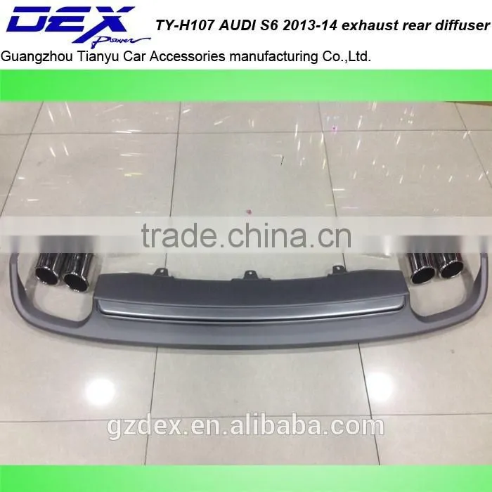 Car part A~UDI S6 2013-14 PP material exhaust rear diffuser
