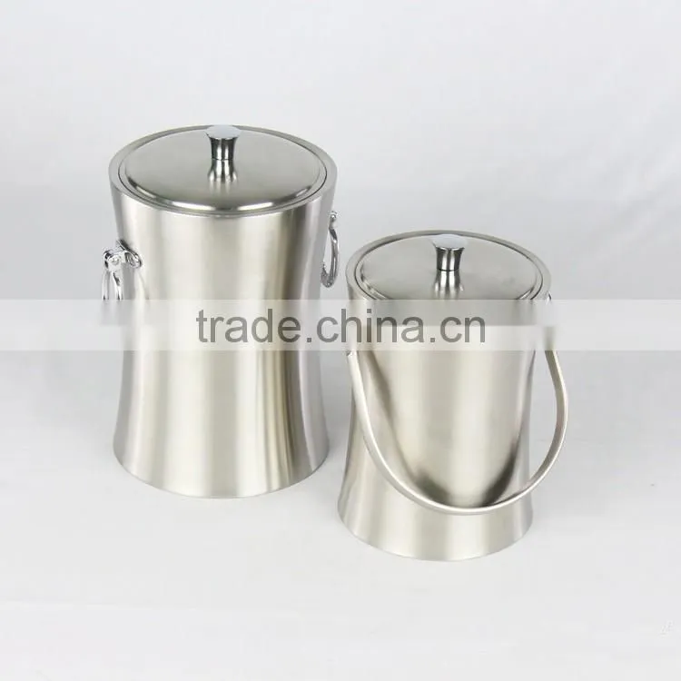 1L 2L 3L Stainless Steel Ice Bucket, Ice pail, double wall ice bucket