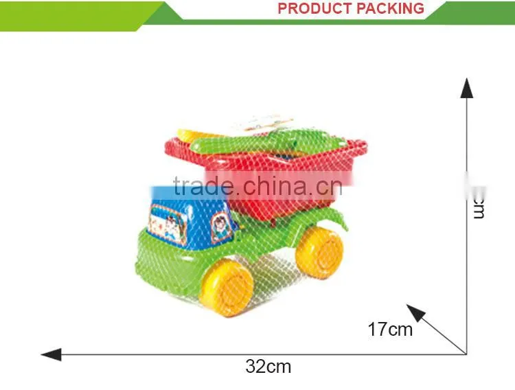 Hot selling summer beach toys kids cheap plastic toy trucks