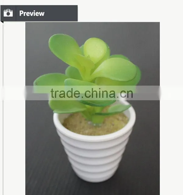 Potted artificial mini succulents