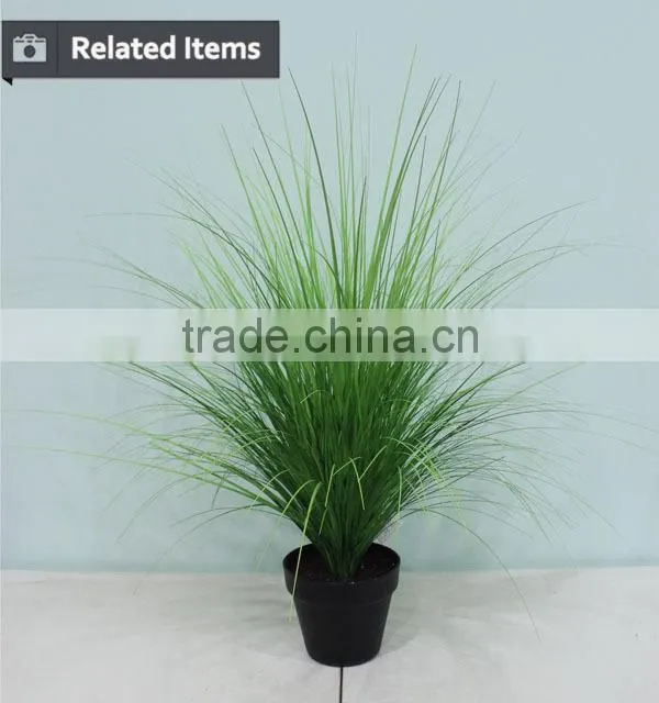 Real looking small vivid onion artificial potted grass for hotel decoration