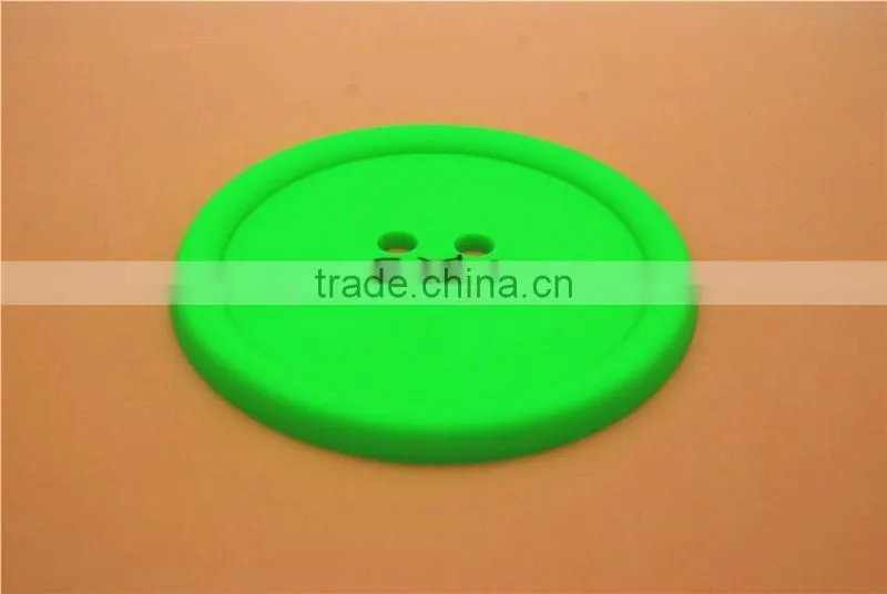 custom rectangle soft pvc coaster/rubber round cup coaster/silicone circle mat