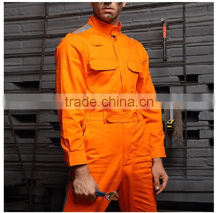 Wholesale Blue Color 100 Cotton Mechanic Working Coverall