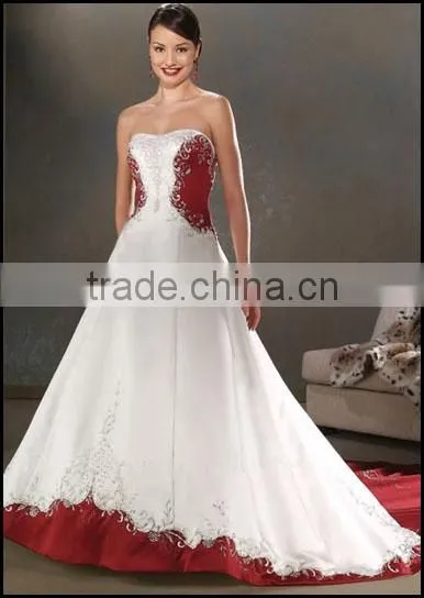 embroidery patterns dress long train without sleeve