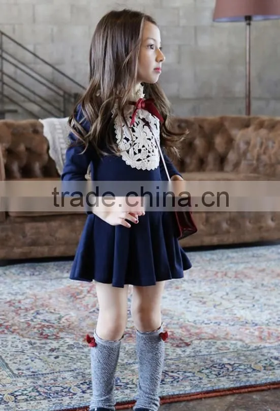 2016 Hot children baby headmade crochet dress embroidery designs picture