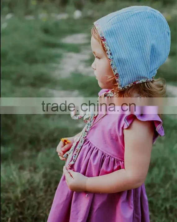 Tie Back Girls Dress Kids Clothing Wholesale Party Baby Girls Dresses Long Dress