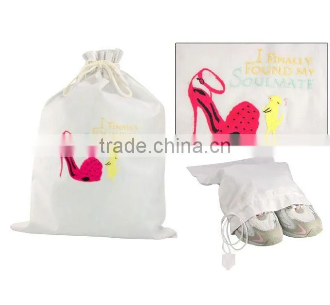 Embroidery shoe bag