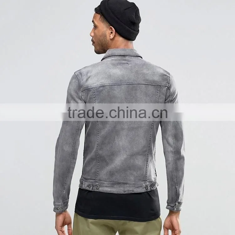 China Manufacturer OEM custom denim winter jacket men 2016