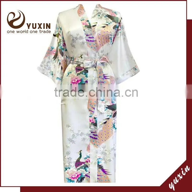 Ladies' Bridesmaid Robes For Wedding Japanese Satin Robes PC098