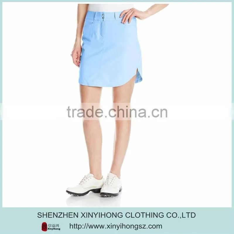 Tailored fit golf clothes for lady ,golf sports skirts with customized logo