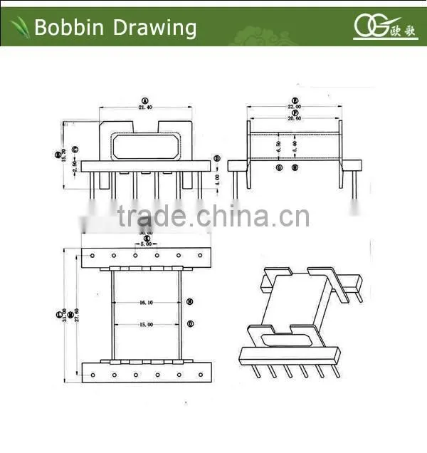 EFD30 horizontal transformer bobbins