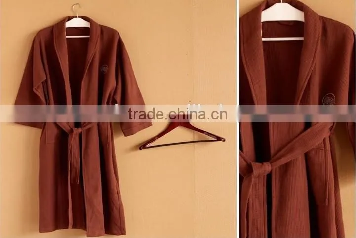 custom Adult waffle bathrobes