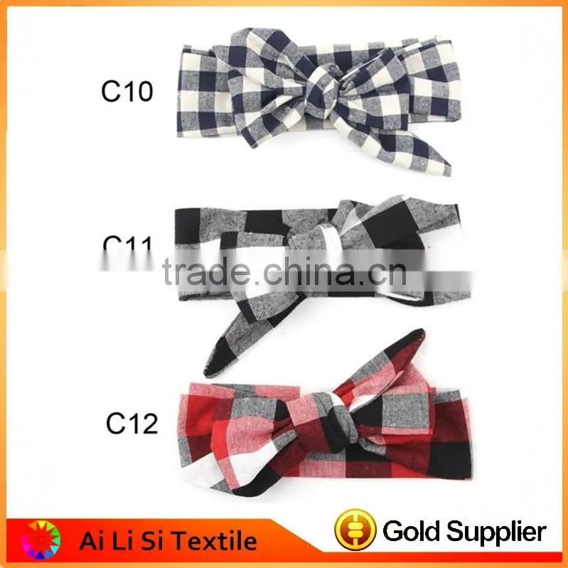 Baby Cotton Unique Bow Tie Headband ,Plain Baby Headbands,Baby Girl Large Bow Headband