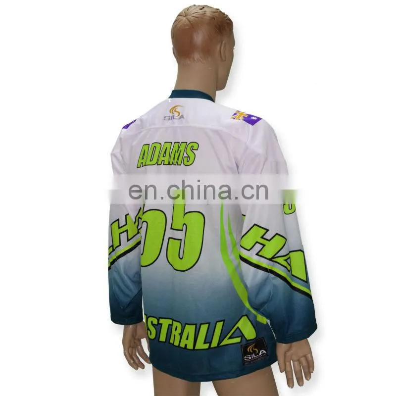 low price custom dye sublimation youth hockey jerseys high quality