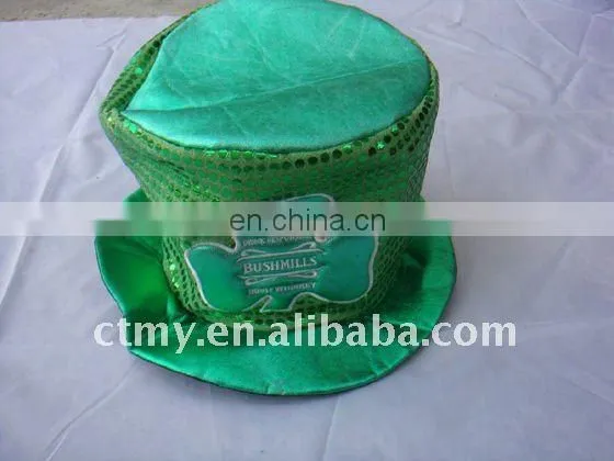 promotion st.patrick's day top hat/cap