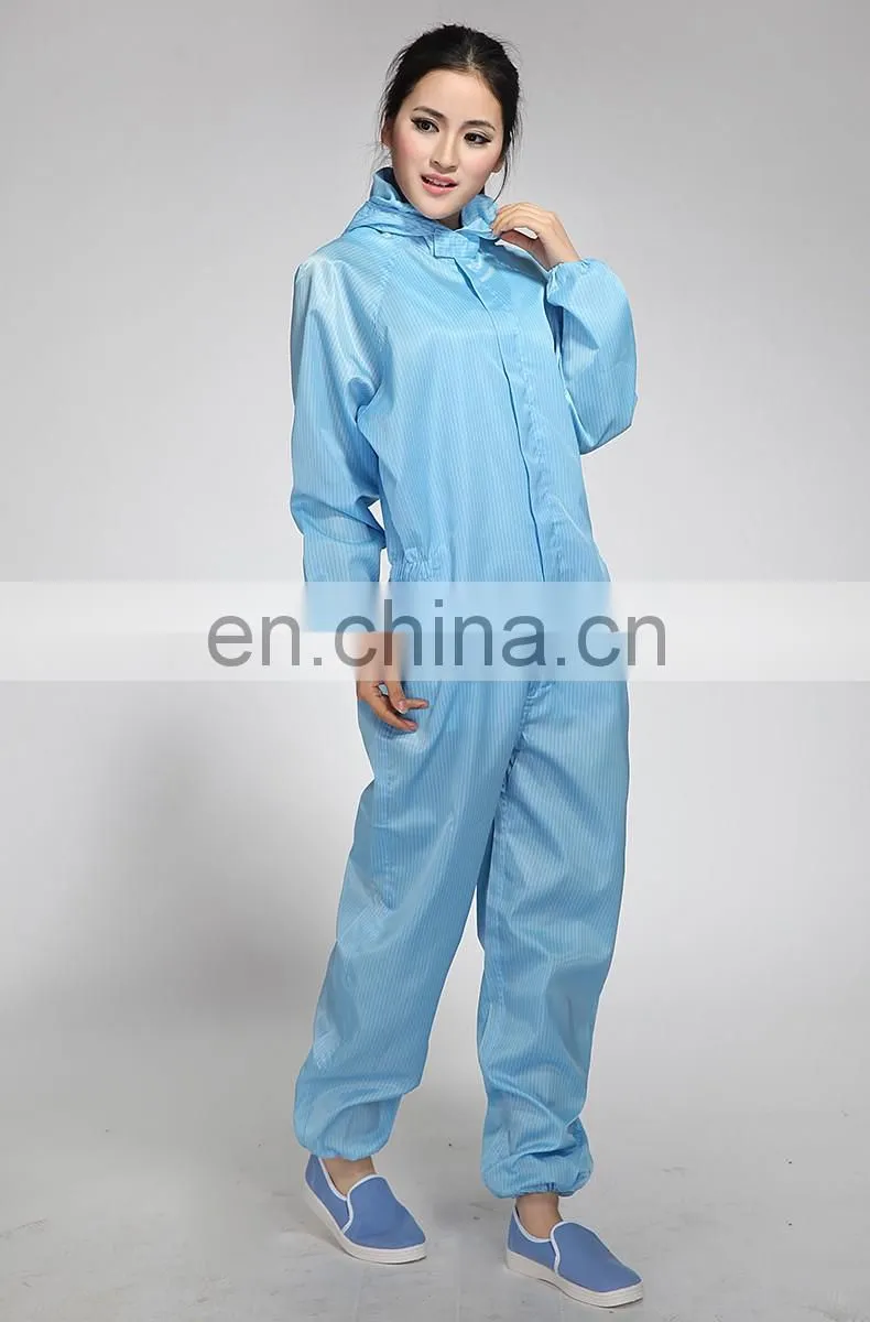 High quality cheap price Antistatic coverall cleanroom coverall ESD coverall