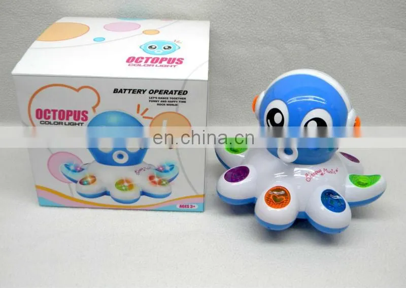 battery control move octopus with flashing and music HC100210