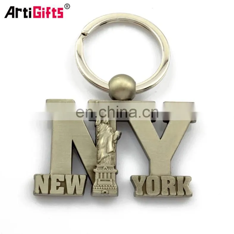 No minimum customize handmade sublimation metal alphabet letters keychain