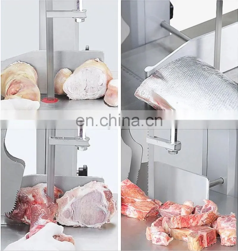 Electric commercial band saw frozen fish meat cutting machine / kitchen equipment bone saw/ portable meat saw machine