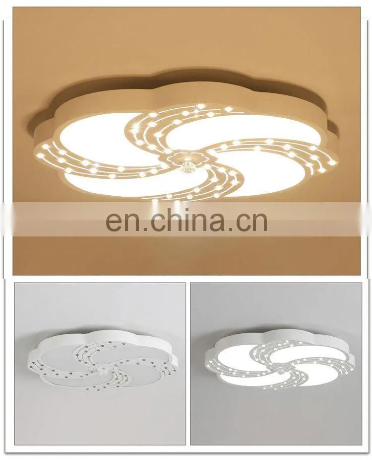 Factory hot sales romantic warm living room LED ceiling lamp lights bedroom modern simple restaurant lights