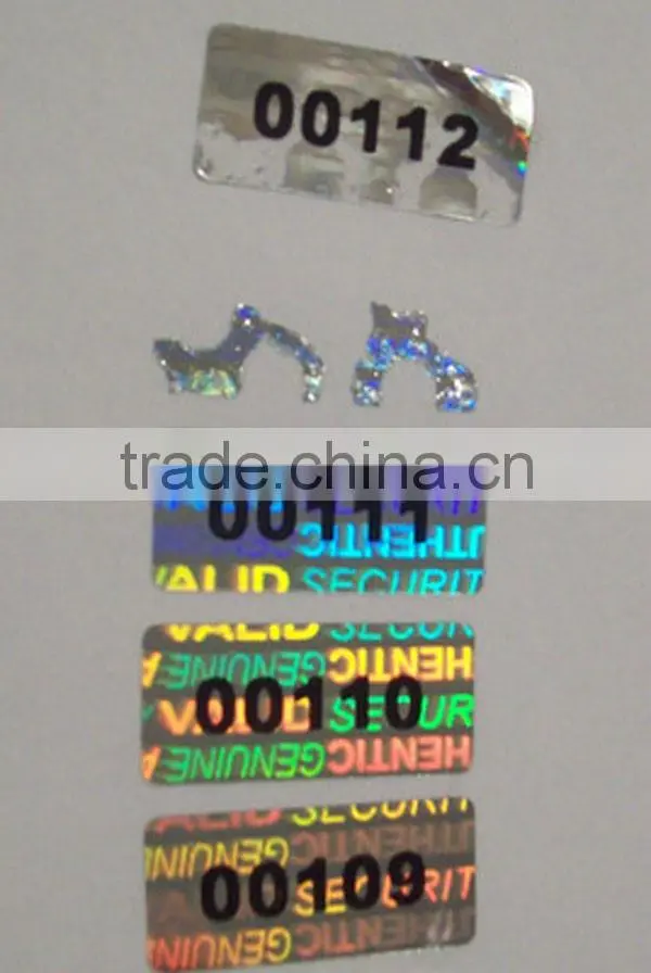Unique 3d hologram label custom hologram sticker