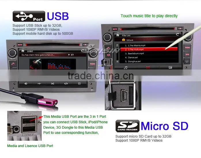 Erisin ES7060P 7" Touch Screen Car Stereo DVD GPS for Zafira 2005