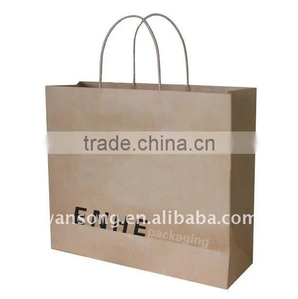 2015 custom elegant famous brand paper bag printing, shopping bag paper