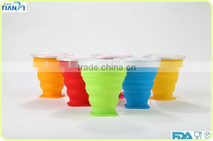 Promotional Food Grade Collapsible Silicone Coffee Cup