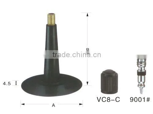 rubber base tube valve for Truck and bus J.I.S / T.R.A Standard