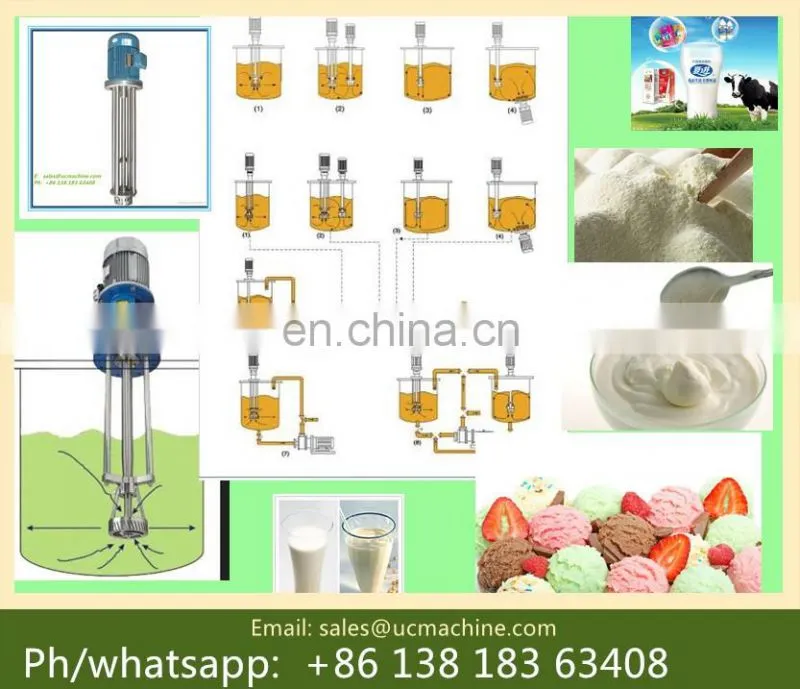 stainless steel cosmetic High Shear homogenizer mixer